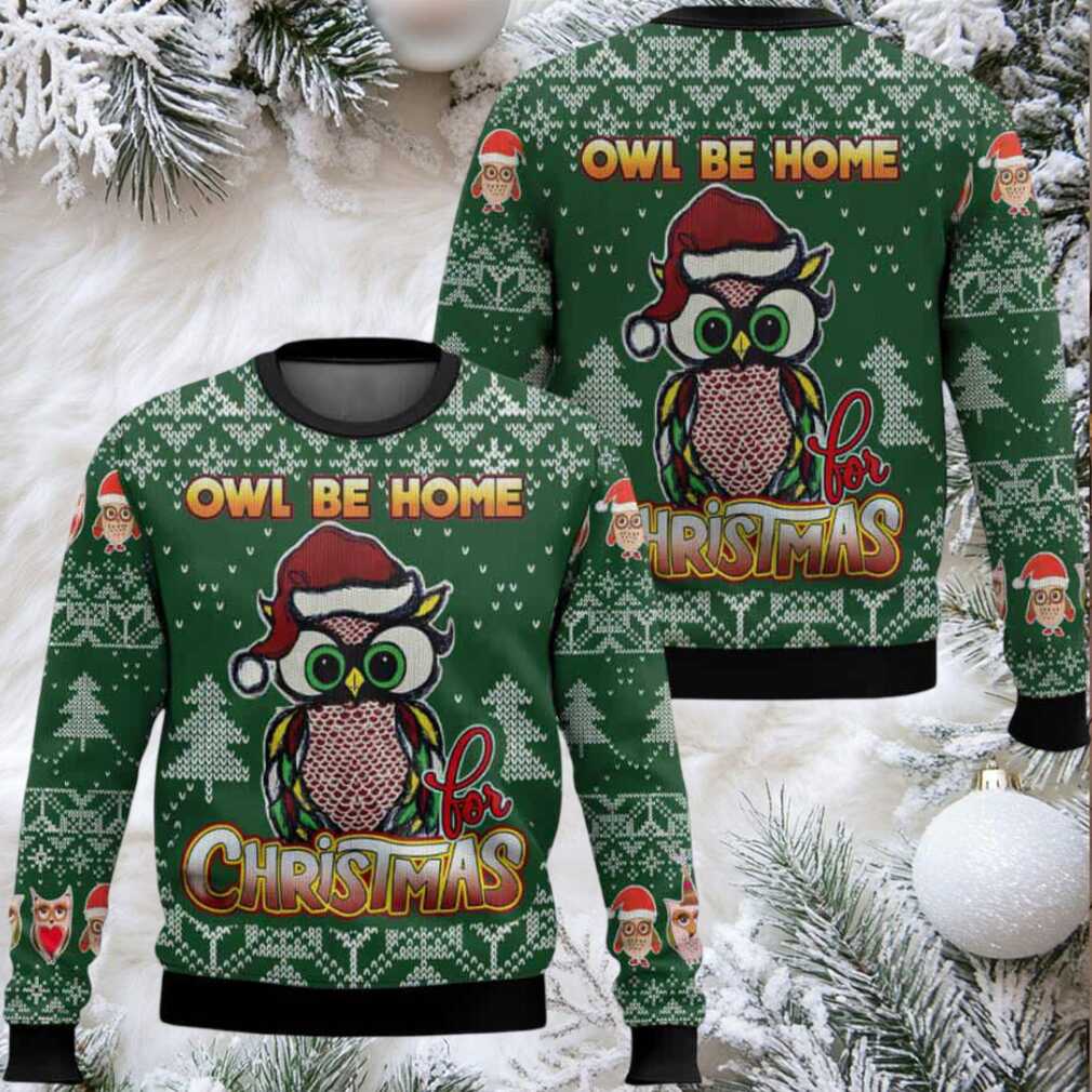 Owl Be Home For Christmas Ugly Christmas Sweater