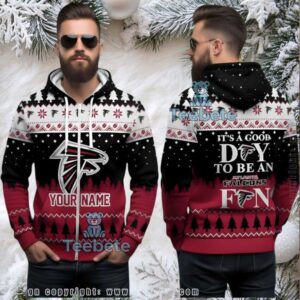 Personalized Atlanta Falcons Good Day Fan Ugly 3D Zip Hoodie Personalized Atlanta Falcons Good Day Fan Ugly 3D Zip Hoodie