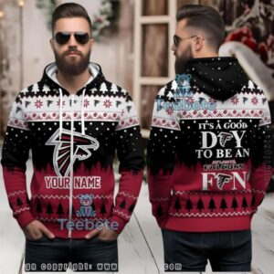 Personalized Atlanta Falcons Good Day Fan Ugly 3D Zip Hoodie
