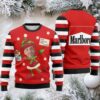Reindeer Racing Marlboro Ugly Christmas Sweater Reindeer Racing Marlboro Ugly Christmas Sweater
