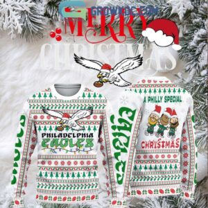 Philadelphia Eagles 2024 Christmas Chill Guy Ugly Sweater