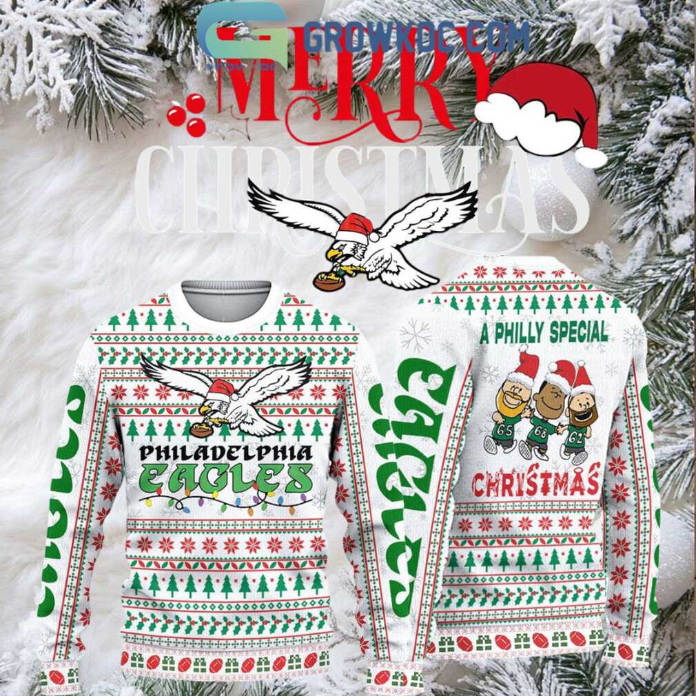 Philadelphia Eagles 2024 Christmas Chill Guy Ugly Sweater
