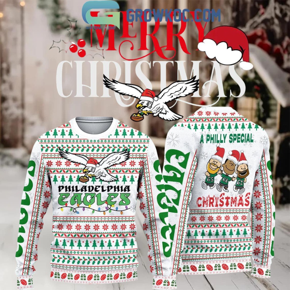Philadelphia Eagles 2024 Christmas Chill Guy Ugly Sweater