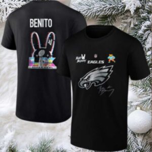 Philadelphia Eagles Bad Bunny 2026 Super Bowl LX Benito signature mascot shirt