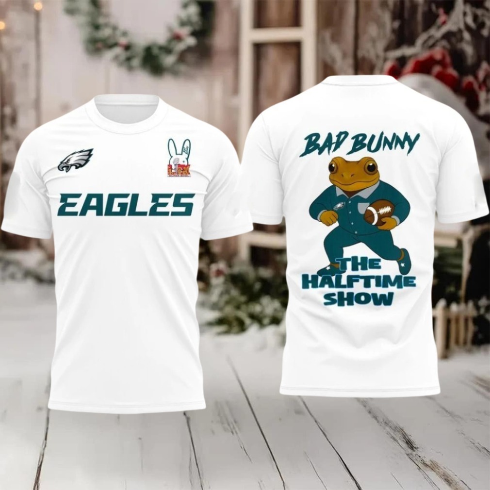 Philadelphia Eagles BadBunny Bad Bunny The Halftime Show 2025 Logo Two Sided Hoodie Shirt