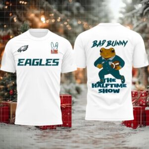Philadelphia Eagles BadBunny Bad Bunny The Halftime Show 2025 Logo Two Sided Hoodie Shirt