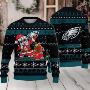 Philadelphia Eagles Santa Claus Ugly Christmas Sweater