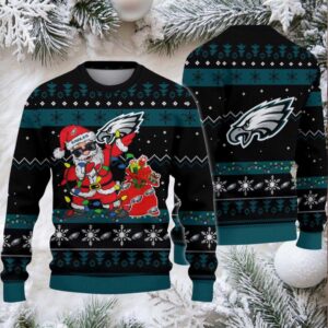 Philadelphia Eagles Santa Claus Ugly Christmas Sweater