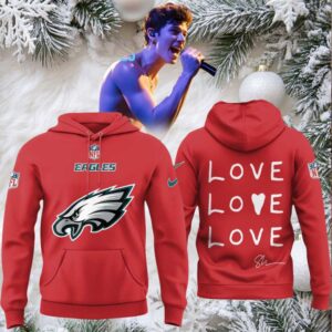 Philadelphia Eagles Shawn Mendes On The Road Again Tour 2025 Love Love Hoodie T Shirt