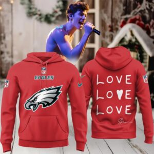 Philadelphia Eagles Shawn Mendes On The Road Again Tour 2025 Love Love Hoodie T Shirt