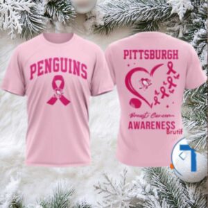 Pittsburgh Penguins 2025 NHL Pink Breast Cancer Awareness Shirt