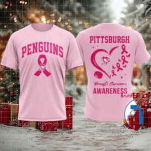 Pittsburgh Penguins 2025 NHL Pink Breast Cancer Awareness Shirt