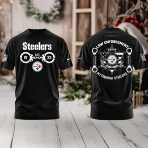 Pittsburgh Steelers Law Enforcement Tshirt Hoodie