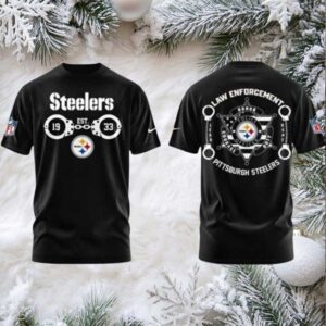 Pittsburgh Steelers Law Enforcement Tshirt Hoodie