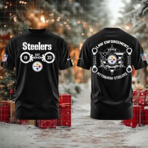 Pittsburgh Steelers Law Enforcement Tshirt Hoodie