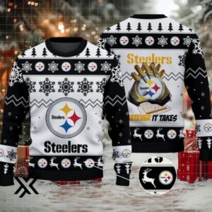 Pittsburgh Steelers Ugly Christmas Sweater 2025 X7LG2R80M