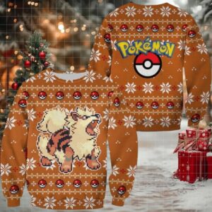 Pokemon Anime Arcanine 38 Ugly Sweater
