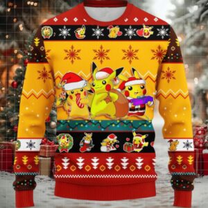 Pokemon Anime Pikachu 63 Ugly Sweater