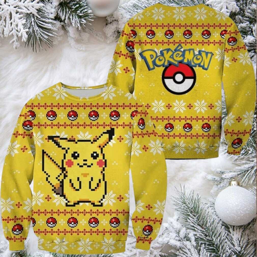 Pokemon Anime Pikachu 65 Ugly Sweater, Pokemon Anime Gift Fan Ugly Sweater Pokemon Anime Pikachu 65 Ugly Sweater, Pokemon Anime Gift Fan Ugly Sweater