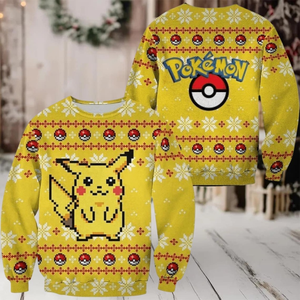 Pokemon Anime Pikachu 65 Ugly Sweater, Pokemon Anime Gift Fan Ugly Sweater Pokemon Anime Pikachu 65 Ugly Sweater, Pokemon Anime Gift Fan Ugly Sweater