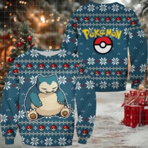 Pokemon Anime Snorlax 50 Ugly Sweater