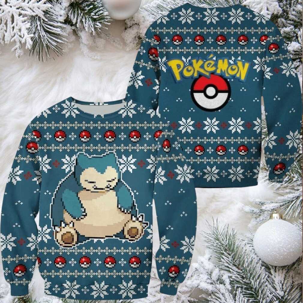 Pokemon Anime Snorlax 50 Ugly Sweater Pokemon Anime Snorlax 50 Ugly Sweater