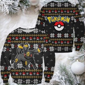 Pokemon Anime Umbreon 43 Ugly Sweater, Pokemon Anime Gift Fan Ugly Sweater 163