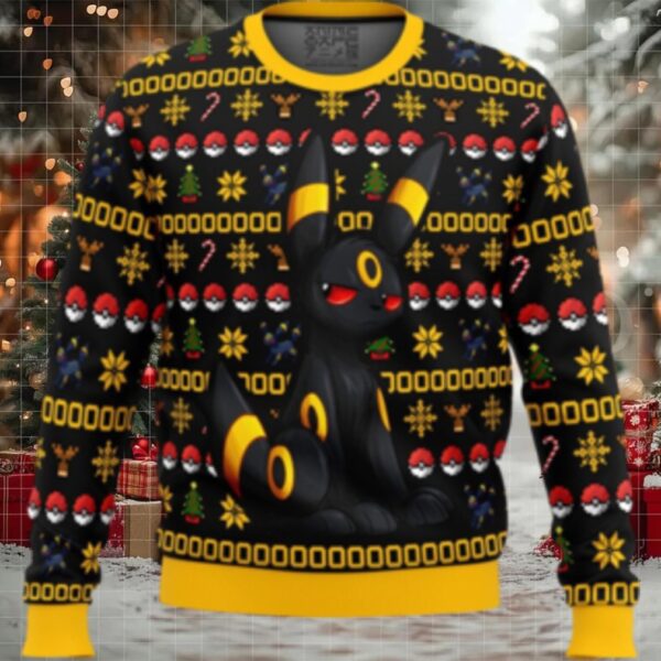 Pokemon Christmas Umbreon Ugly Christmas Sweater