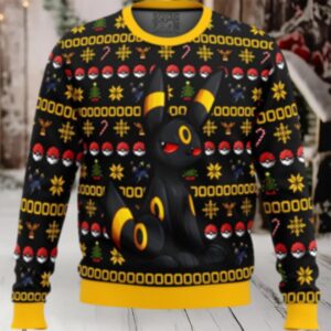Pokemon Christmas Umbreon Ugly Christmas Sweater