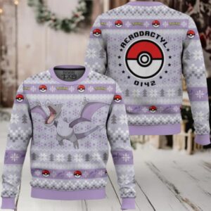 Pokemon Gen 1 Aerodactyl Ugly Christmas Sweater