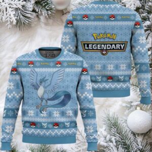 Pokemon Gen 1 Articuno Ugly Christmas Sweater