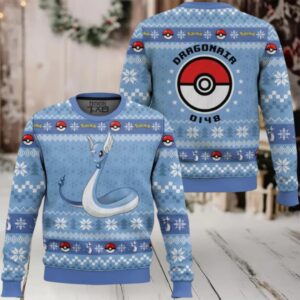 Pokemon Gen 1 Dragonair Ugly Christmas Sweater