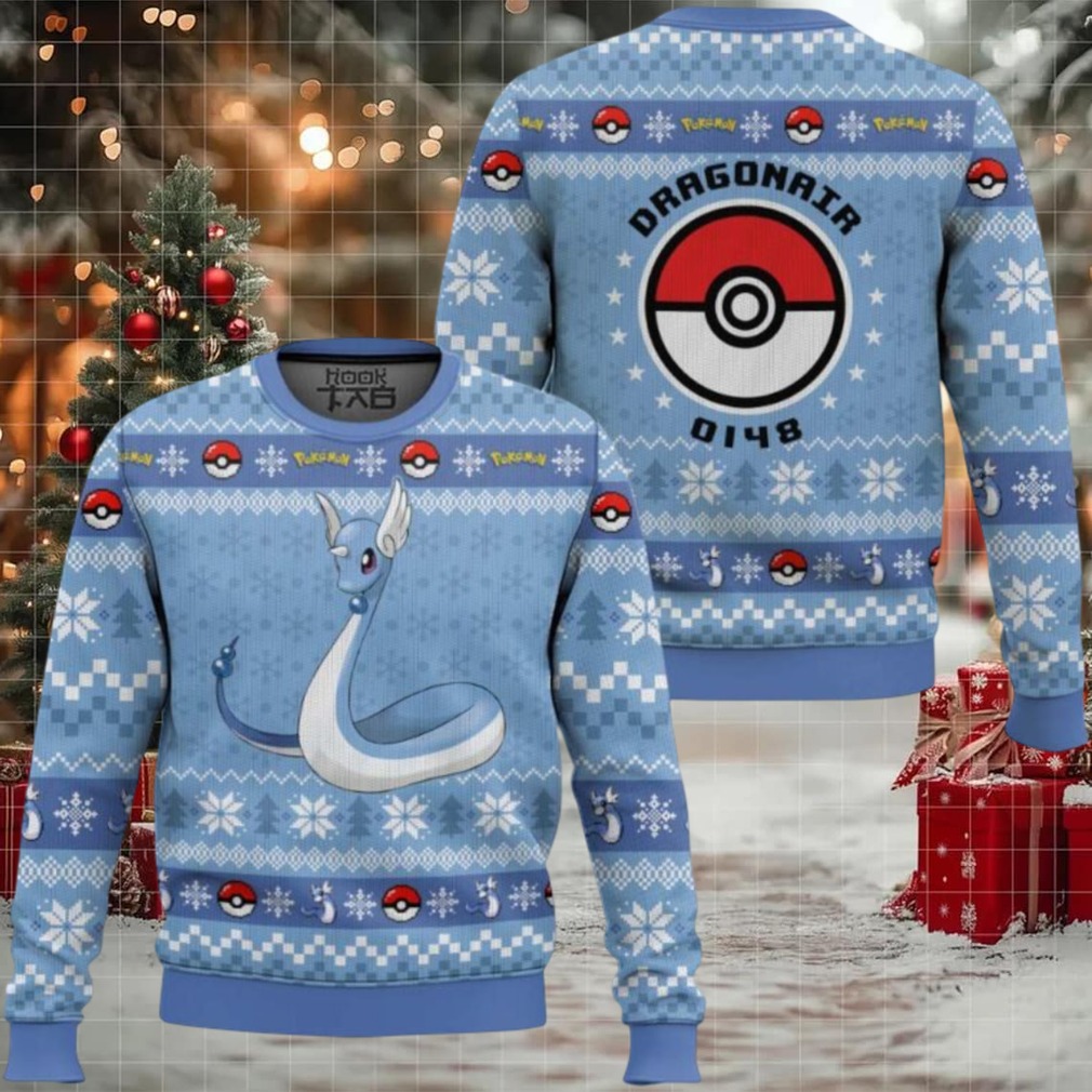 Pokemon Gen 1 Dragonair Ugly Christmas Sweater Pokemon Gen 1 Dragonair Ugly Christmas Sweater