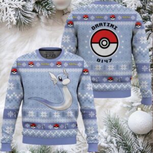 Pokemon Gen 1 Dratini Ugly Christmas Sweater