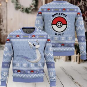Pokemon Gen 1 Dratini Ugly Christmas Sweater