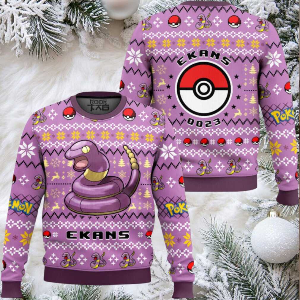 Pokemon Gen 1 Ekans Ugly Christmas Sweater Pokemon Gen 1 Ekans Ugly Christmas Sweater
