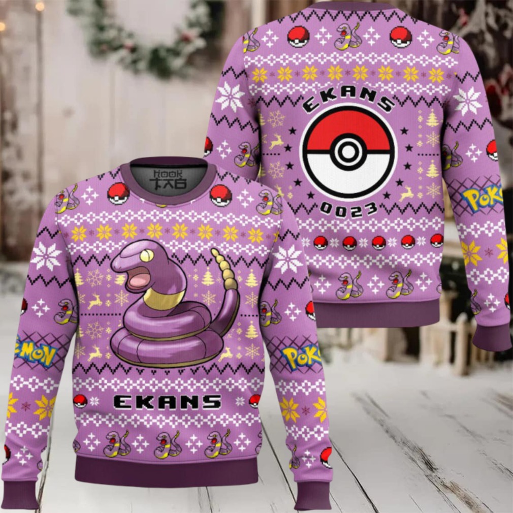 Pokemon Gen 1 Ekans Ugly Christmas Sweater Pokemon Gen 1 Ekans Ugly Christmas Sweater