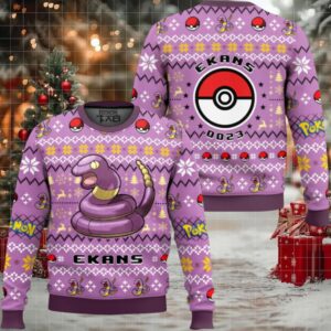 Pokemon Gen 1 Ekans Ugly Christmas Sweater