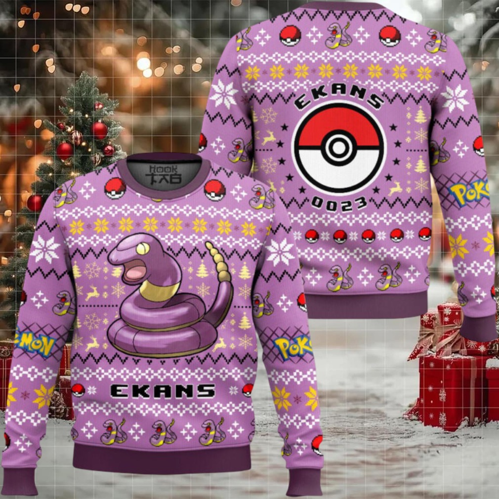 Pokemon Gen 1 Ekans Ugly Christmas Sweater Pokemon Gen 1 Ekans Ugly Christmas Sweater