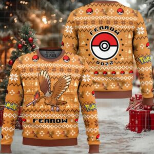 Pokemon Gen 1 Fearow Ugly Christmas Sweater