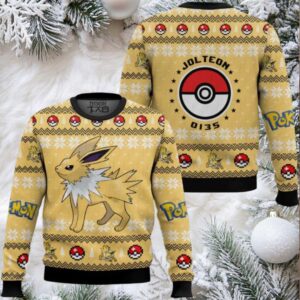 Pokemon Gen 1 Jolteon Ugly Christmas Sweater