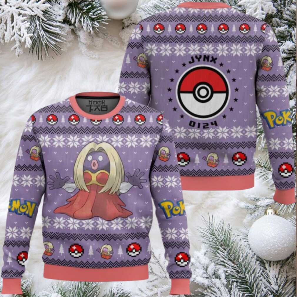Pokemon Gen 1 Jynx Ugly Christmas Sweater Pokemon Gen 1 Jynx Ugly Christmas Sweater