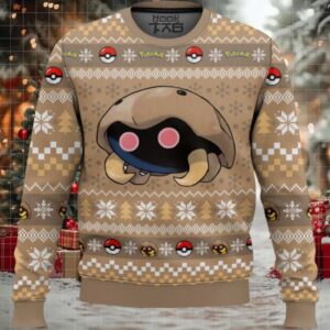 Pokemon Gen 1 Kabuto Ugly Christmas Sweater