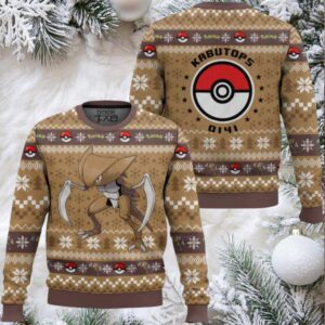 Pokemon Gen 1 Kabutops Ugly Christmas Sweater