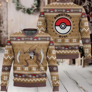 Pokemon Gen 1 Kabutops Ugly Christmas Sweater