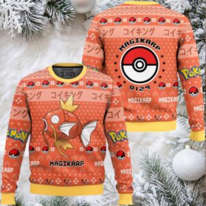 Pokemon Gen 1 Magikarp Ugly Christmas Sweater