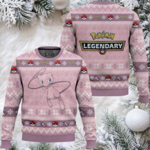 Pokemon Gen 1 Mew Ugly Christmas Sweater