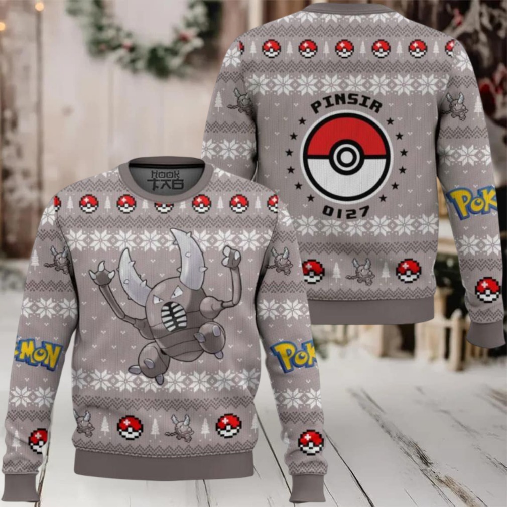 Pokemon Gen 1 Pinsir Ugly Christmas Sweater Pokemon Gen 1 Pinsir Ugly Christmas Sweater