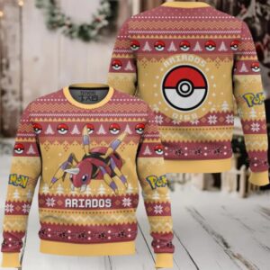 Pokemon Gen 2 Ariados Ugly Christmas Sweater
