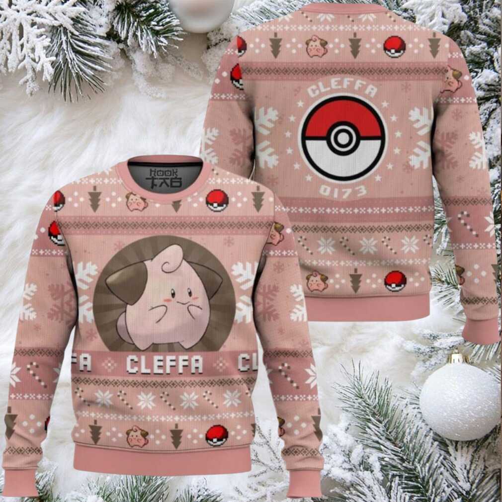 Pokemon Gen 2 Cleffa Ugly Christmas Sweater Pokemon Gen 2 Cleffa Ugly Christmas Sweater